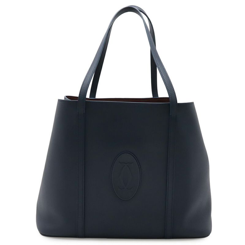Cartier Must De Cartier Leather Tote Bag